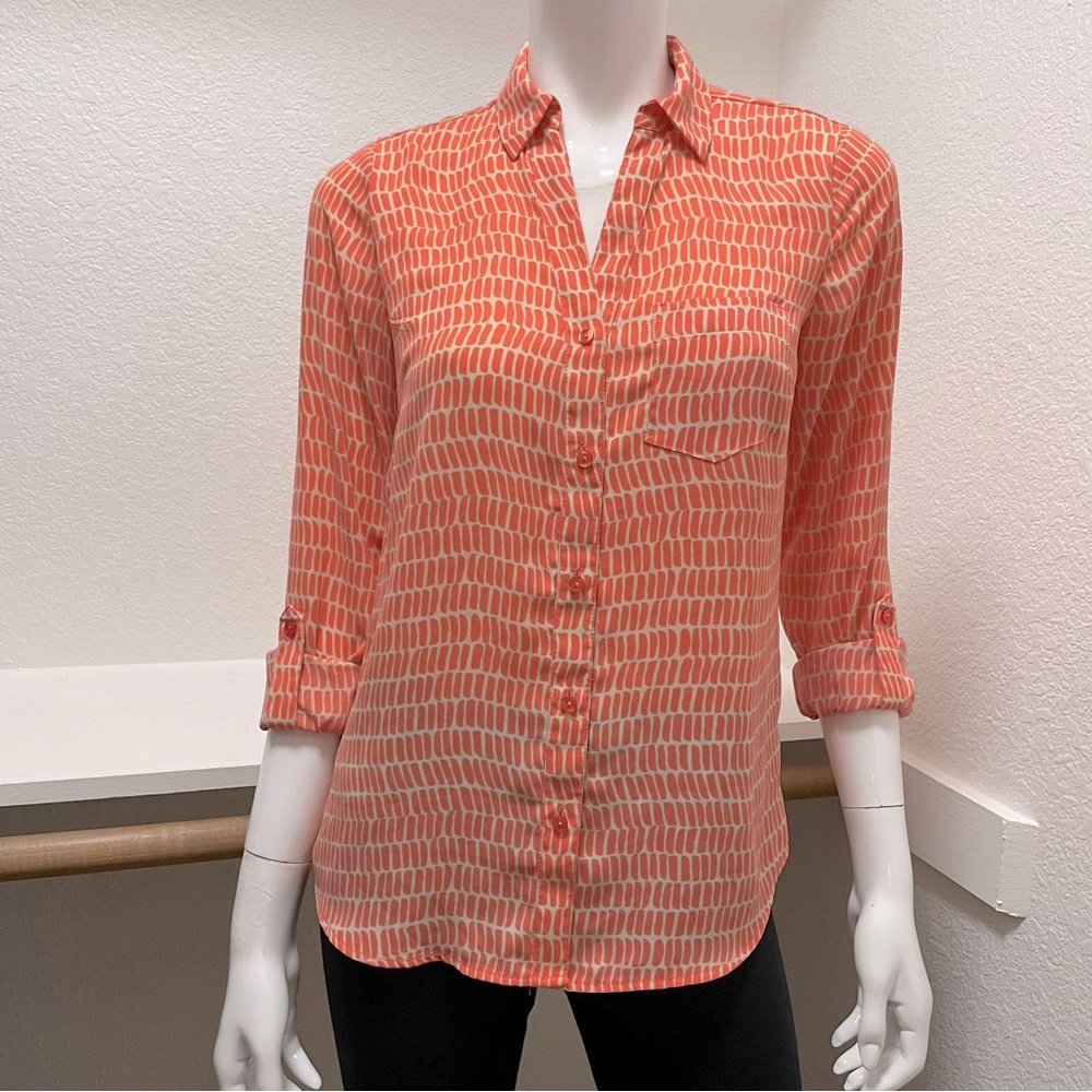 🆕The Limited Ashton button up, roll sleeve Autumn Shirt Sz XS